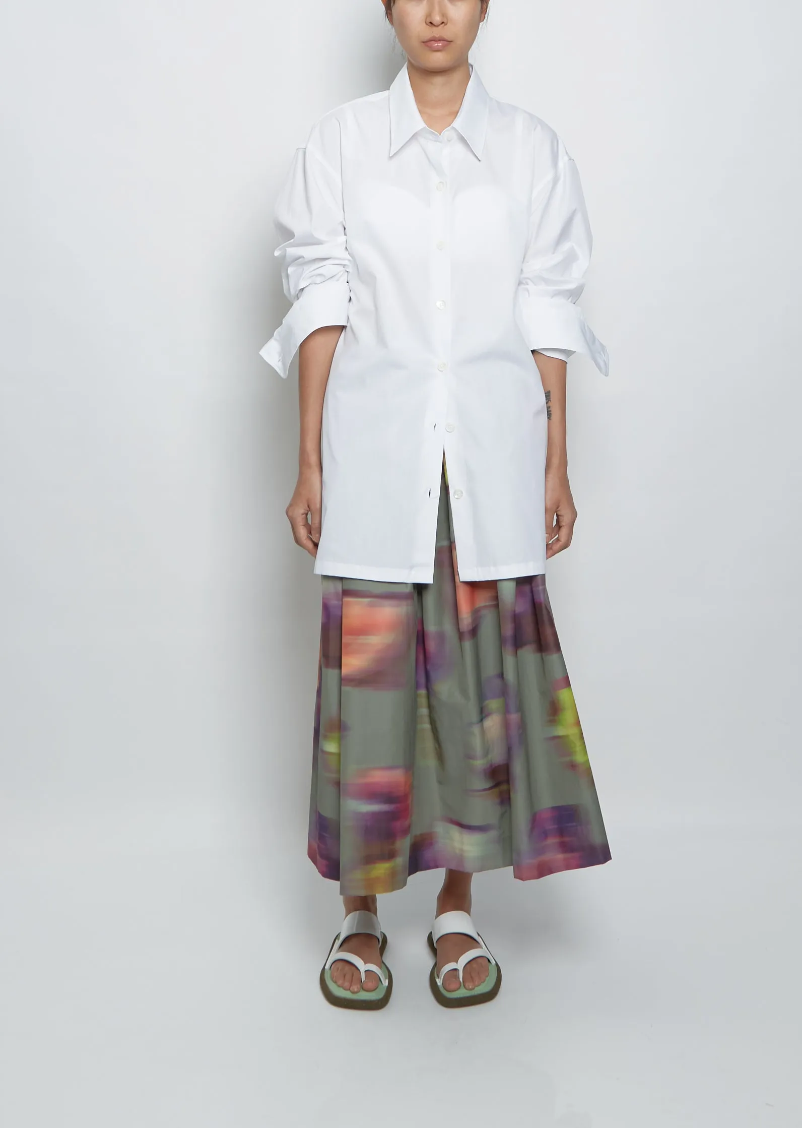 Cross Bis Poplin Shirt