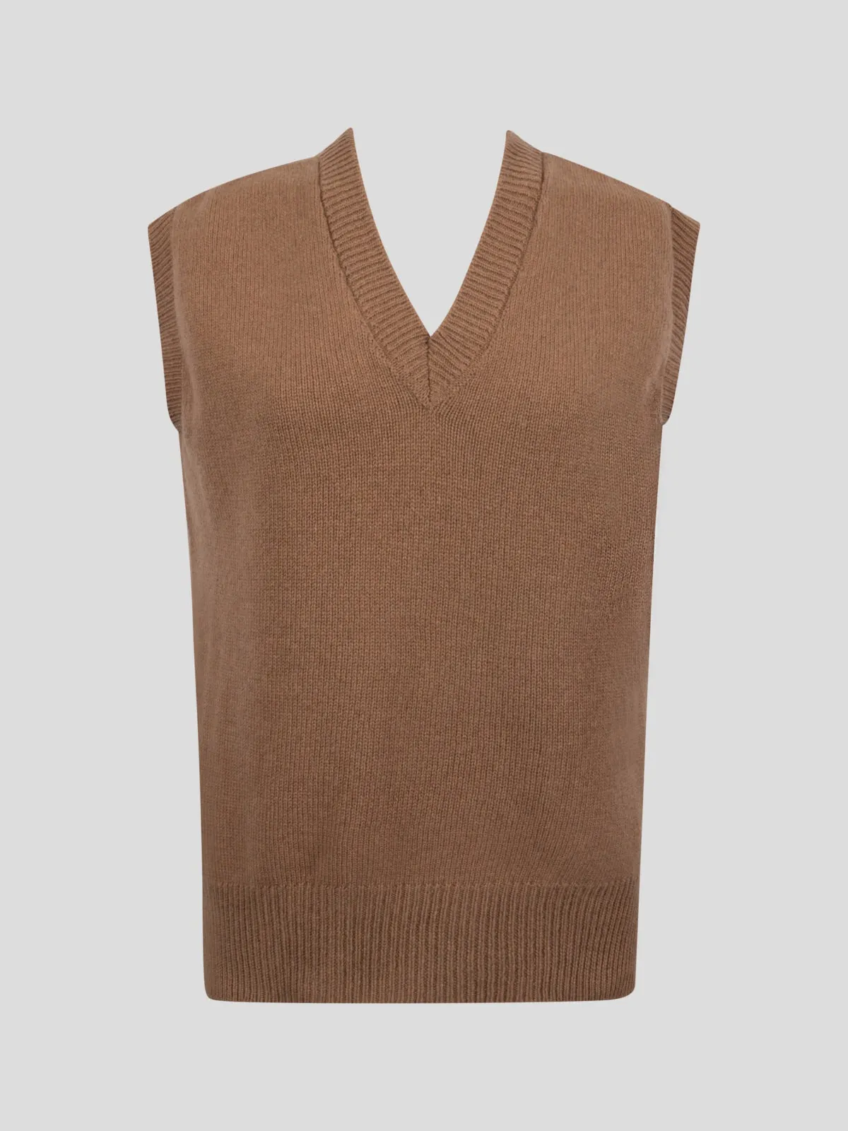 Gloria Cashmere V-neck Vest