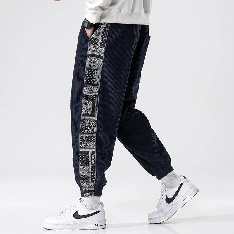 Kor Warm Casual Corduroy Loose Pants