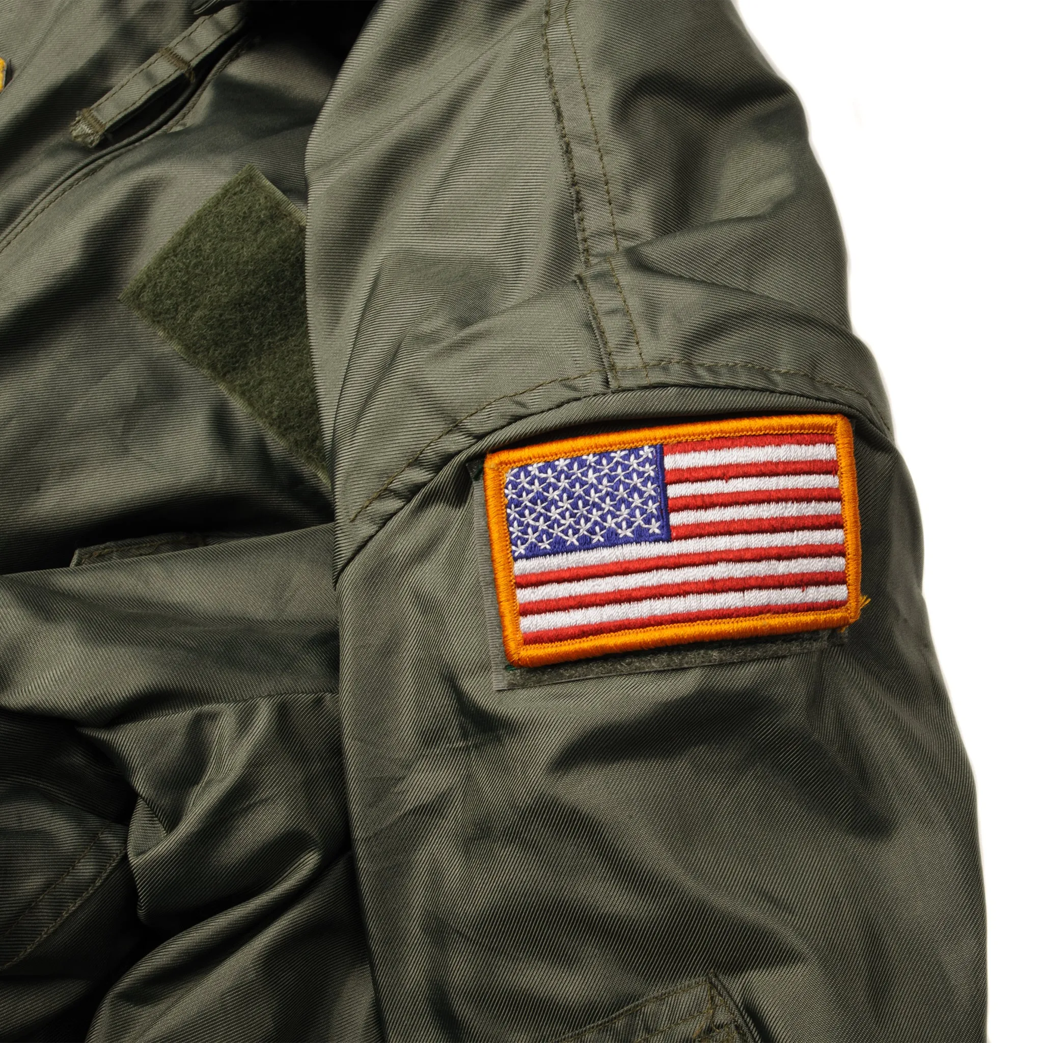 VINTAGE US AIR FORCE CWU 45/P 45P WINTER FLIGHT JACKET 2010 SIZE XL WITH PATCHES
